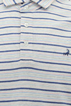 Çok Renkli Regular Fit Desenli Nakışlı Pamuklu Keten Polo Yaka T-shirt