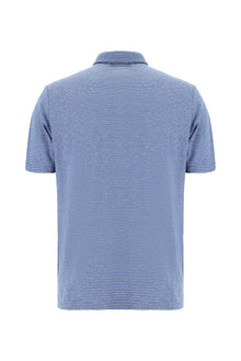 İndigo Regular Fit Desenli Nakışlı Pamuklu Keten Polo Yaka T-shirt