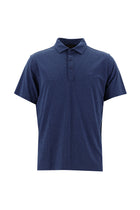 Koyu Mavi Melanj Polo Yaka Regular Fit T-shirt