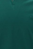 Nefti Polo Yaka Slim Fit Dar Kesim Desenli Nakışlı Merserize Pamuk T-shirt