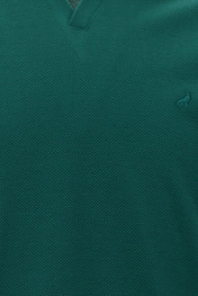 Nefti Polo Yaka Slim Fit Dar Kesim Desenli Nakışlı Merserize Pamuk T-shirt