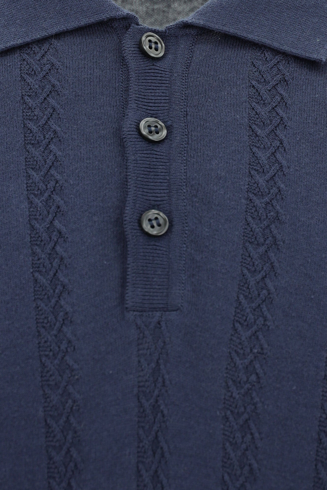 Siyah Lacivert Slim Fit Dar Kesim Desenli Nakışlı Pamuklu Polo Yaka T-shirt