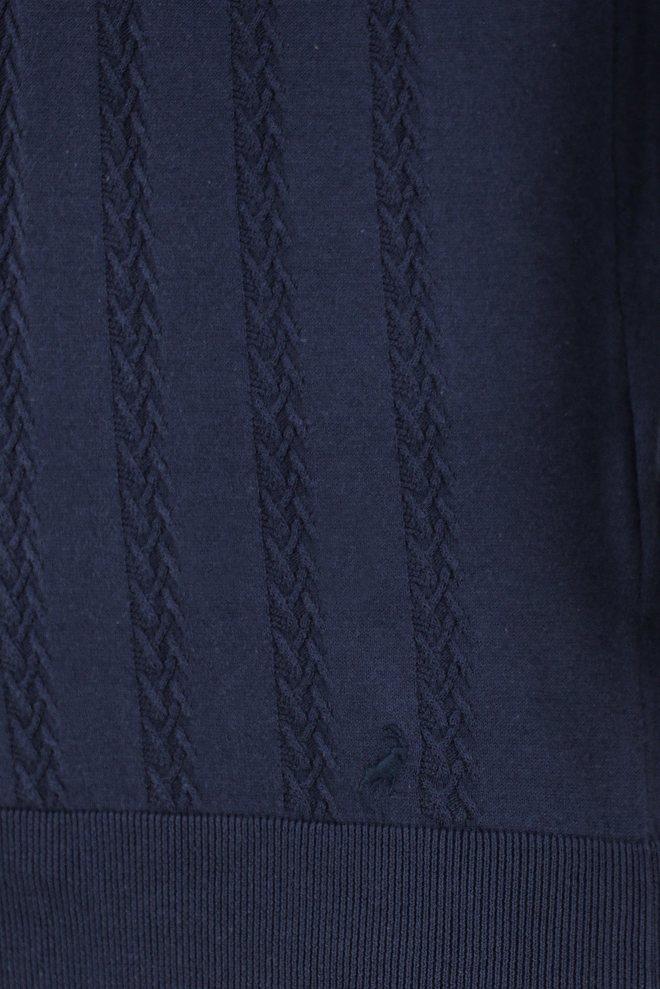 Siyah Lacivert Slim Fit Dar Kesim Desenli Nakışlı Pamuklu Polo Yaka T-shirt