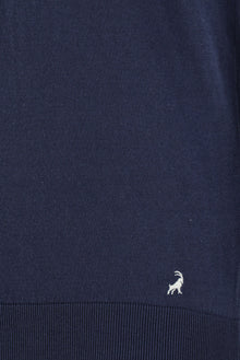 Siyah Lacivert Slim Fit Dar Kesim Fermuarlı Desenli Nakışlı Pamuklu Polo Yaka T-shirt