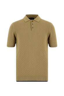 Orta Vizon Slim Fit Dar Kesim Desenli Nakışlı Pamuklu Polo Yaka T-shirt