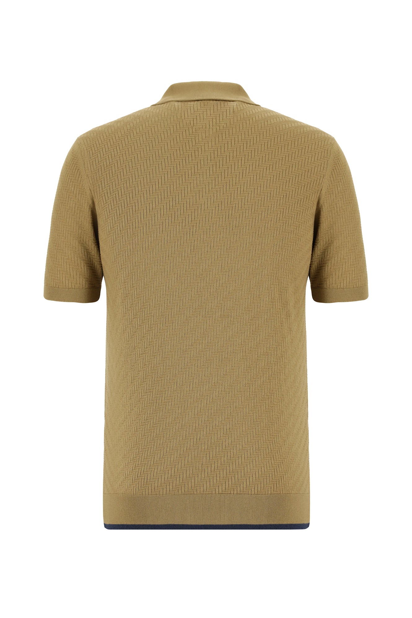 Orta Vizon Slim Fit Dar Kesim Desenli Nakışlı Pamuklu Polo Yaka T-shirt