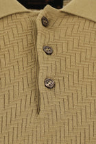 Orta Vizon Slim Fit Dar Kesim Desenli Nakışlı Pamuklu Polo Yaka T-shirt