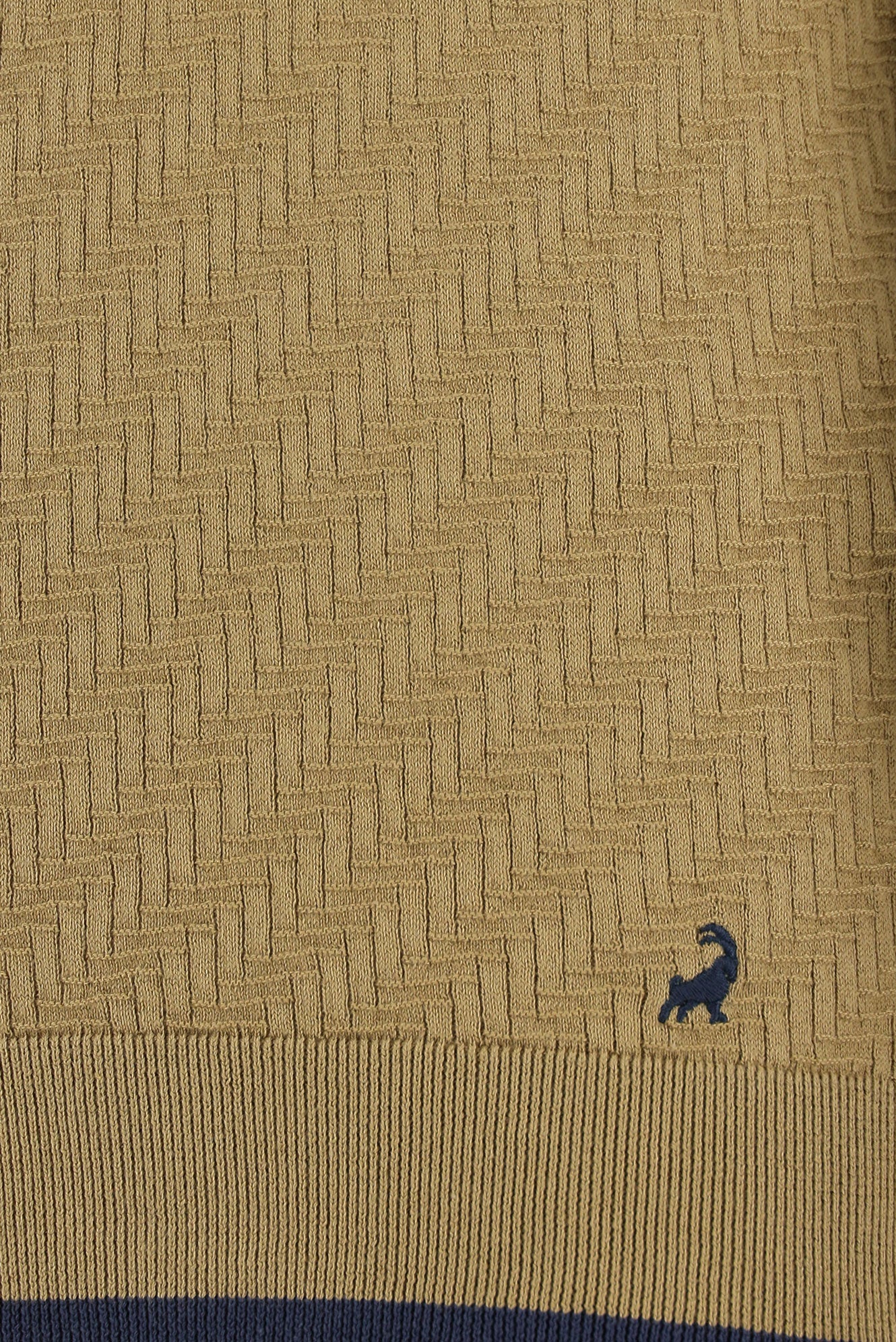 Orta Vizon Slim Fit Dar Kesim Desenli Nakışlı Pamuklu Polo Yaka T-shirt