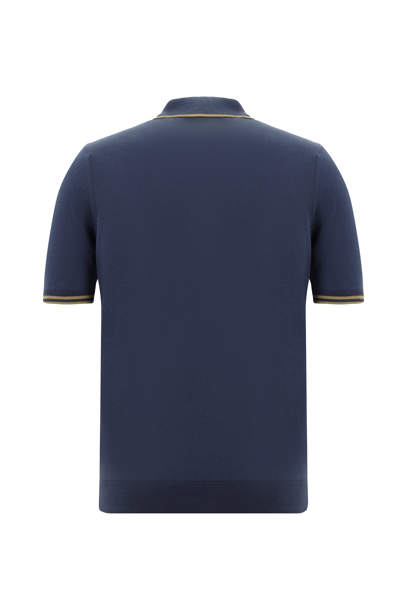 Siyah Lacivert Slim Fit Dar Kesim Desenli Nakışlı Pamuklu Polo Yaka T-shirt