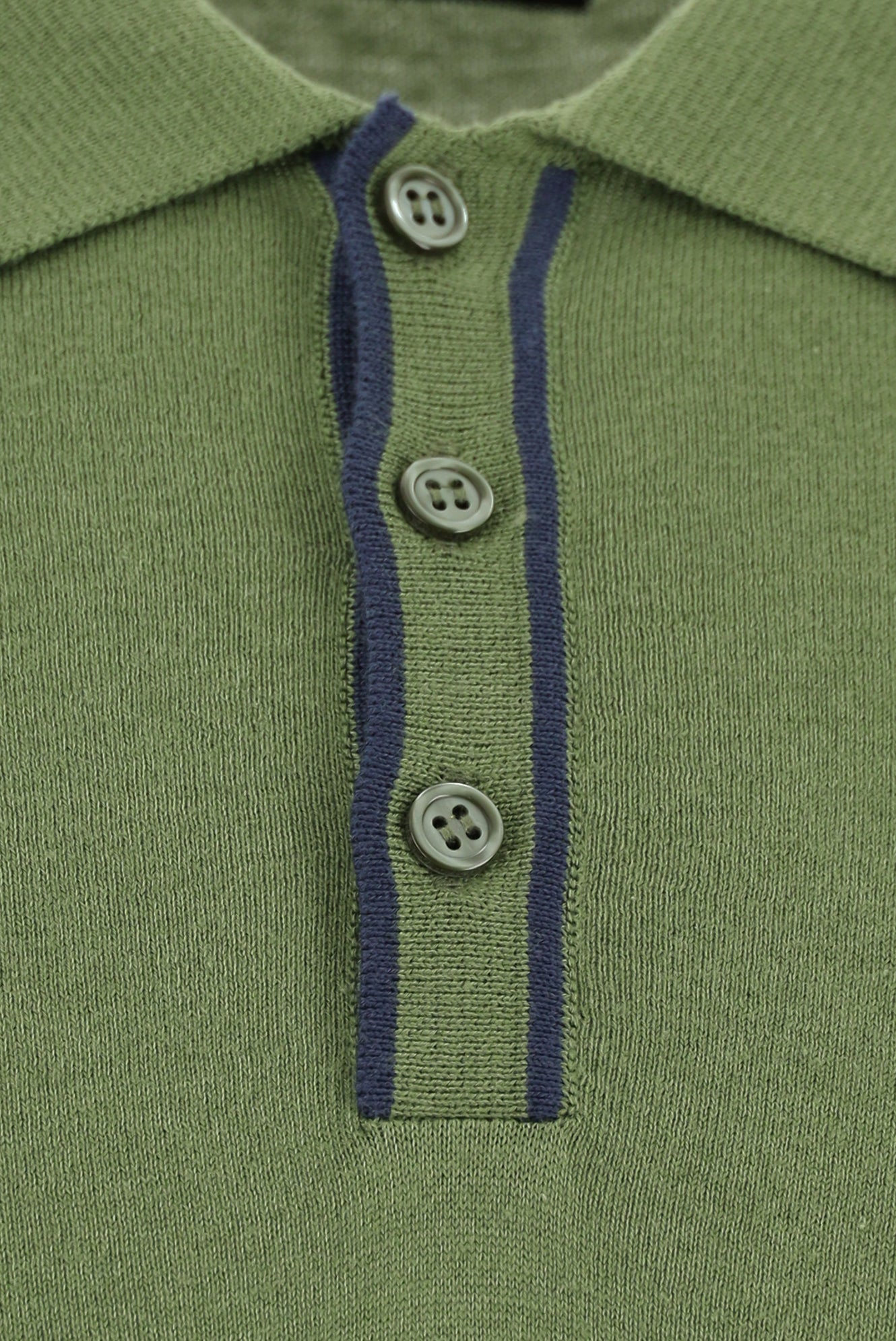 Yağ Yeşili-Olive Slim Fit Dar Kesim Desenli Nakışlı Pamuklu Polo Yaka T-shirt