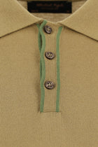 Orta Vizon Slim Fit Dar Kesim Desenli Nakışlı Pamuklu Polo Yaka T-shirt