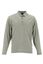 Orta Bej Polo Yaka Düğmeli Merserize Pamuklu Sweatshirt