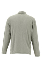 Orta Bej Polo Yaka Düğmeli Merserize Pamuklu Sweatshirt