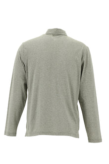 Orta Bej Polo Yaka Düğmeli Merserize Pamuklu Sweatshirt