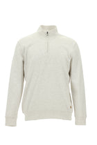 Açık Bej Yarım Balıkçı Yaka Fermuarlı Merserize Pamuklu Sweatshirt