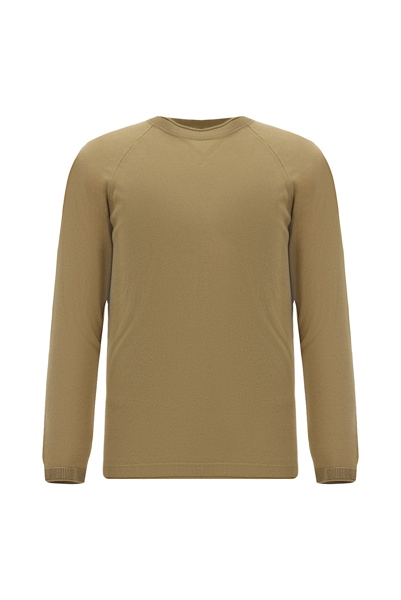 Orta Vizon Bisiklet Yaka Regular Fit Desenli Modal Karışımlı Triko Kazak