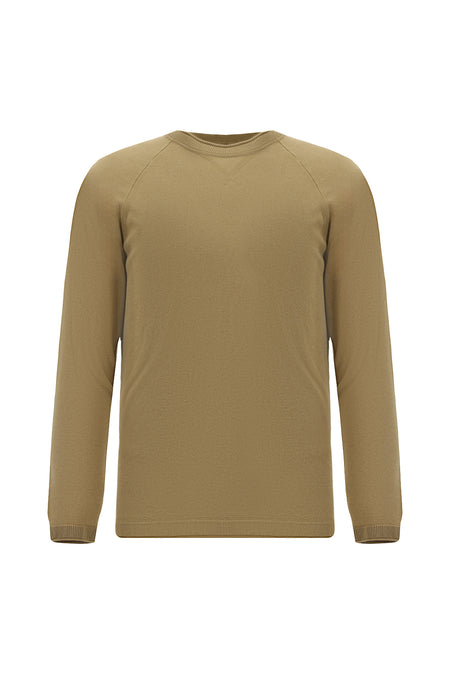 Orta Vizon Bisiklet Yaka Regular Fit Desenli Modal Karışımlı Triko Kazak