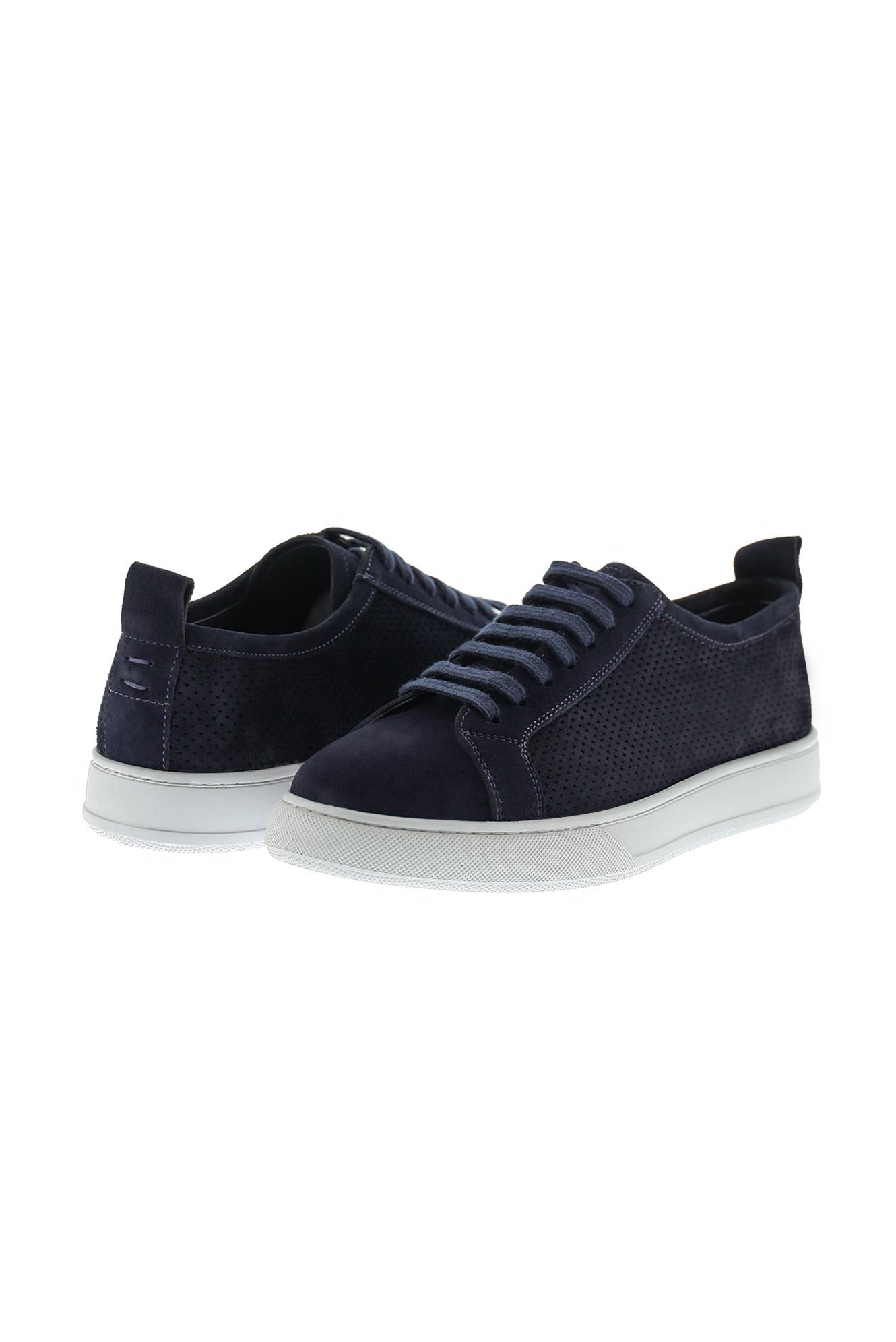 Lacivert Sneaker Süet Deri Ayakkab?-Abdullah Ki??l?
