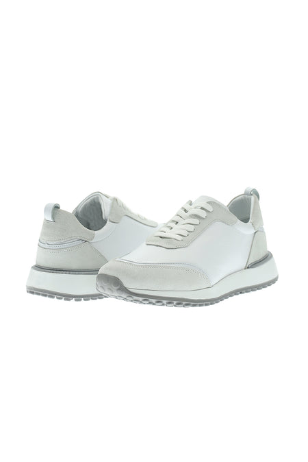 Beyaz Spor Deri Ayakkabı