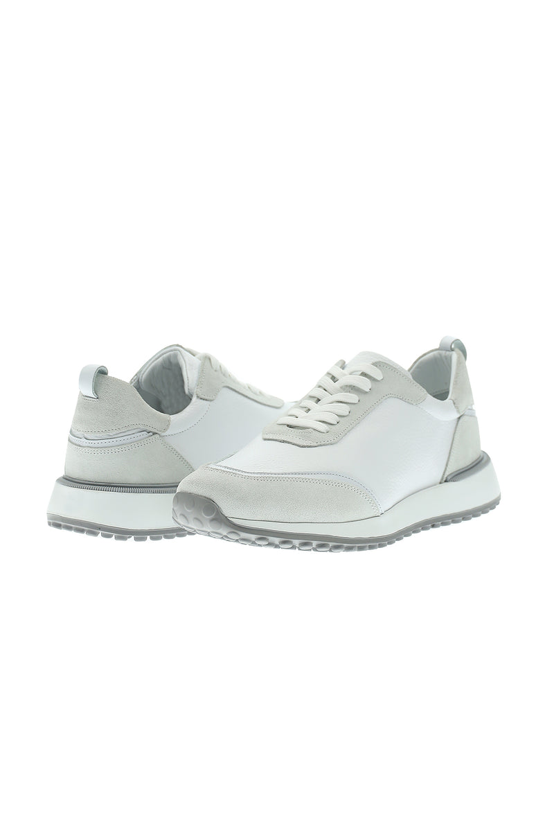 Beyaz Spor Deri Ayakkabı