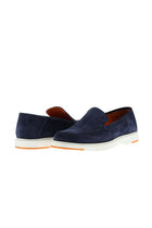 Orta Lacivert Casual Loafer Süet Deri Ayakkabı