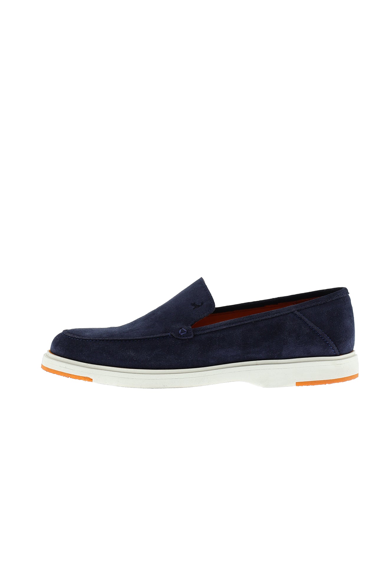 Orta Lacivert Casual Loafer Süet Deri Ayakkabı