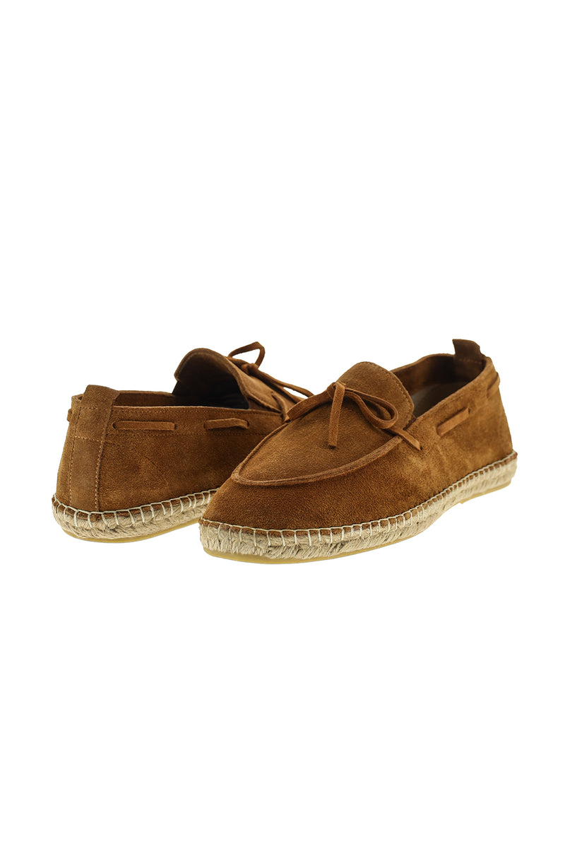 Taba Süet Espadril Deri Ayakkabı