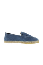 İndigo Süet Deri Loafer Espadril Ayakkabı