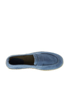 İndigo Süet Deri Loafer Espadril Ayakkabı