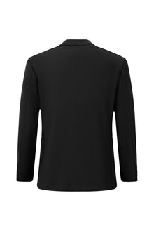 Siyah 6 Drop Regular Fit Standart Kesim Yünlü Klasik Ceket-Abdullah Ki??l?