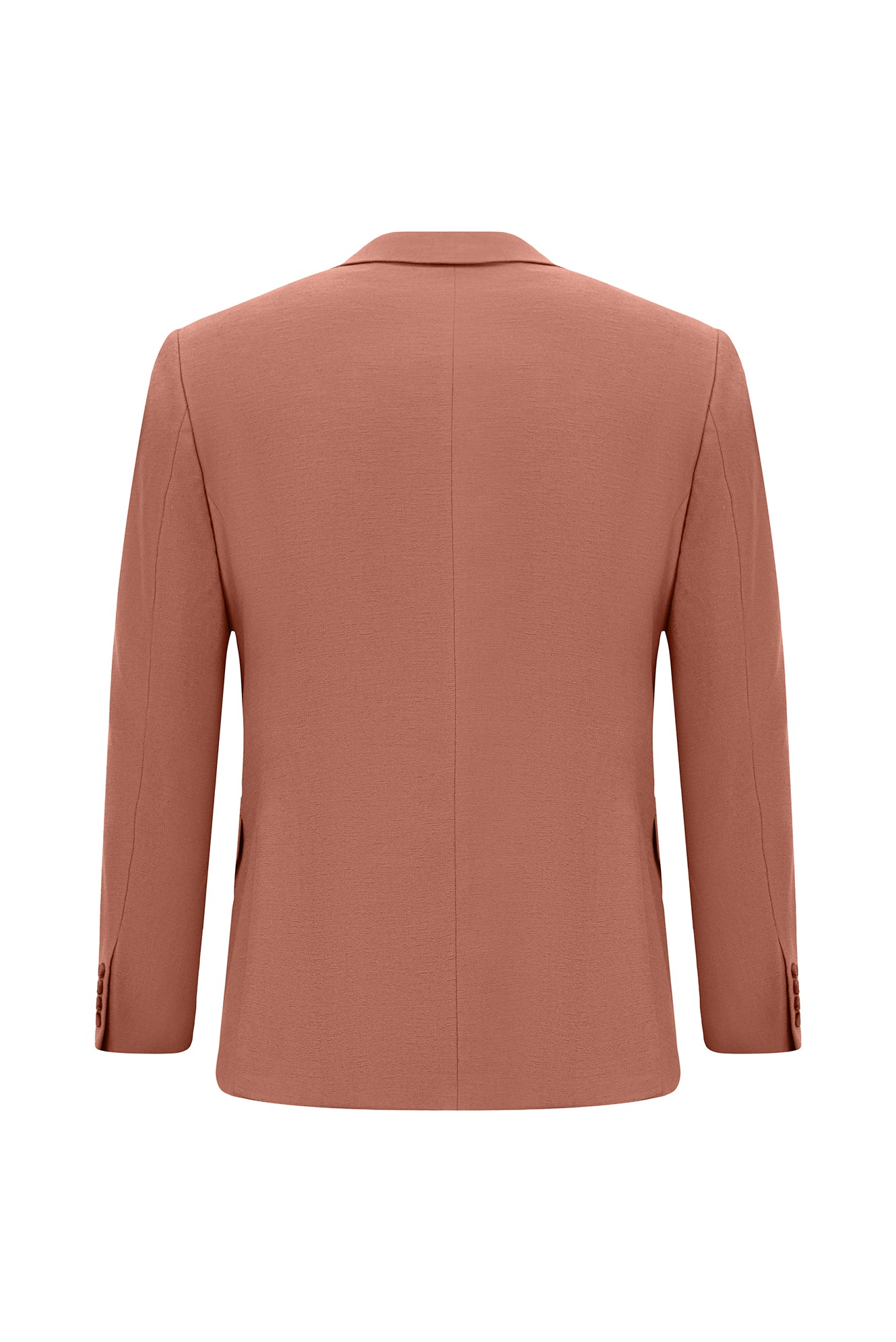 Yavru Ağzı Slim Fit Dar Kesim Keten Karışımlı Ceket