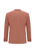Yavru Ağzı Slim Fit Dar Kesim Keten Karışımlı Ceket