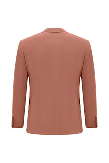 Yavru Ağzı Relaxed Fit Rahat Kesim Keten Karışımlı Ceket