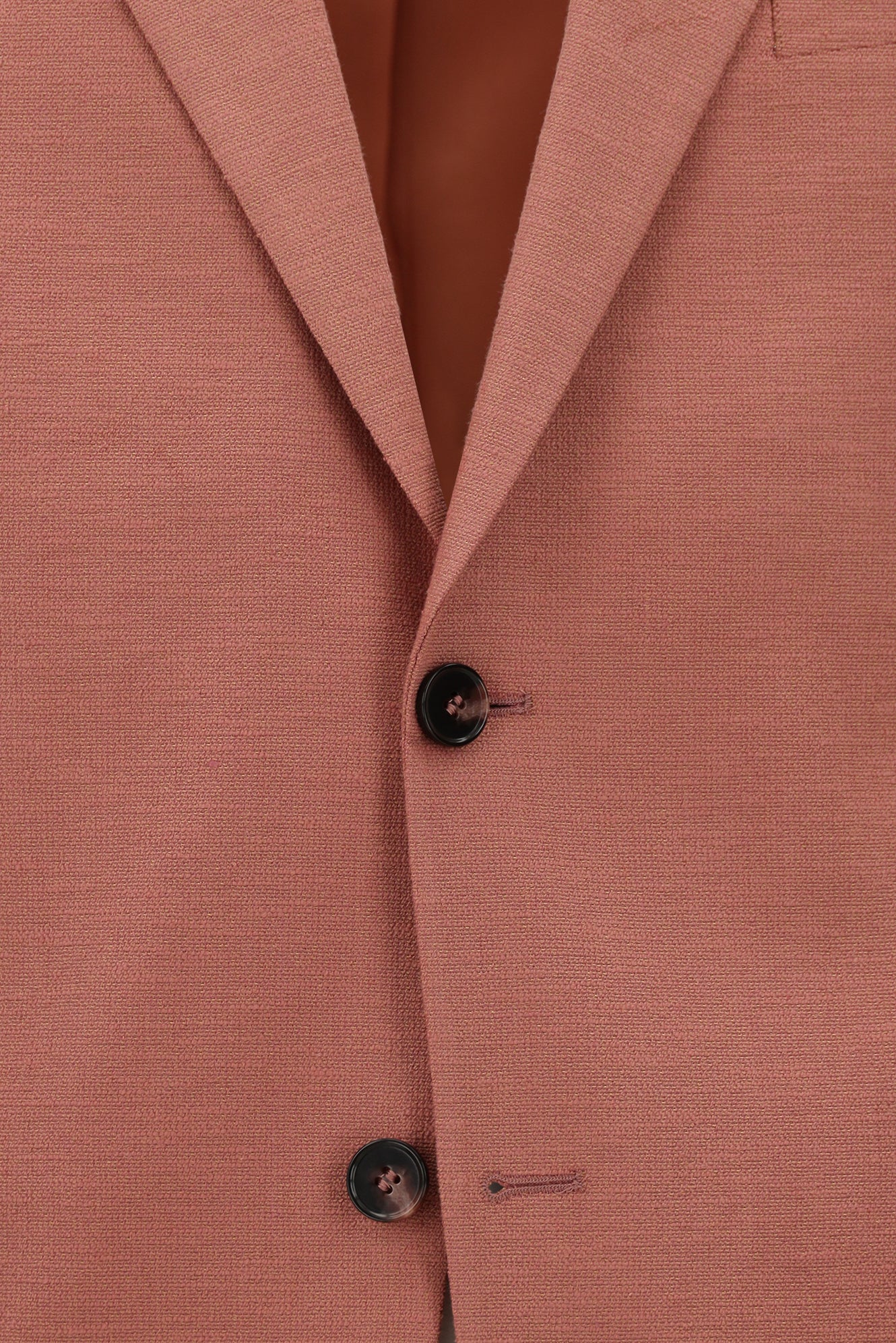 Yavru Ağzı Slim Fit Dar Kesim Keten Karışımlı Ceket
