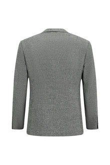 Orta Füme Super Slim Fit Ekstra Dar Kesim Klasik Pamuklu Keten Ceket