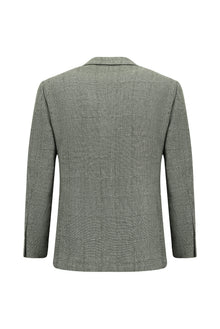 Orman Ye?ili 6 Drop Regular Fit Standart Kesim Klasik Pamuklu Keten Ceket-Abdullah Ki??l?
