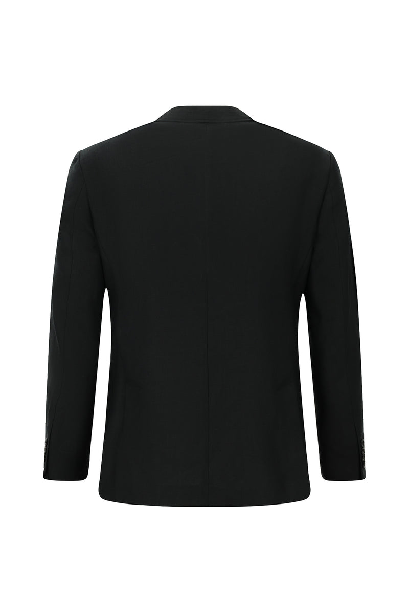 Siyah Regular Fit Spor Keten Ceket