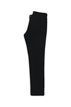Siyah Regular Fit Desenli Likralı Kanvas / Chino Pantolon