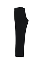 Siyah Regular Fit Desenli Likralı Kanvas / Chino Pantolon