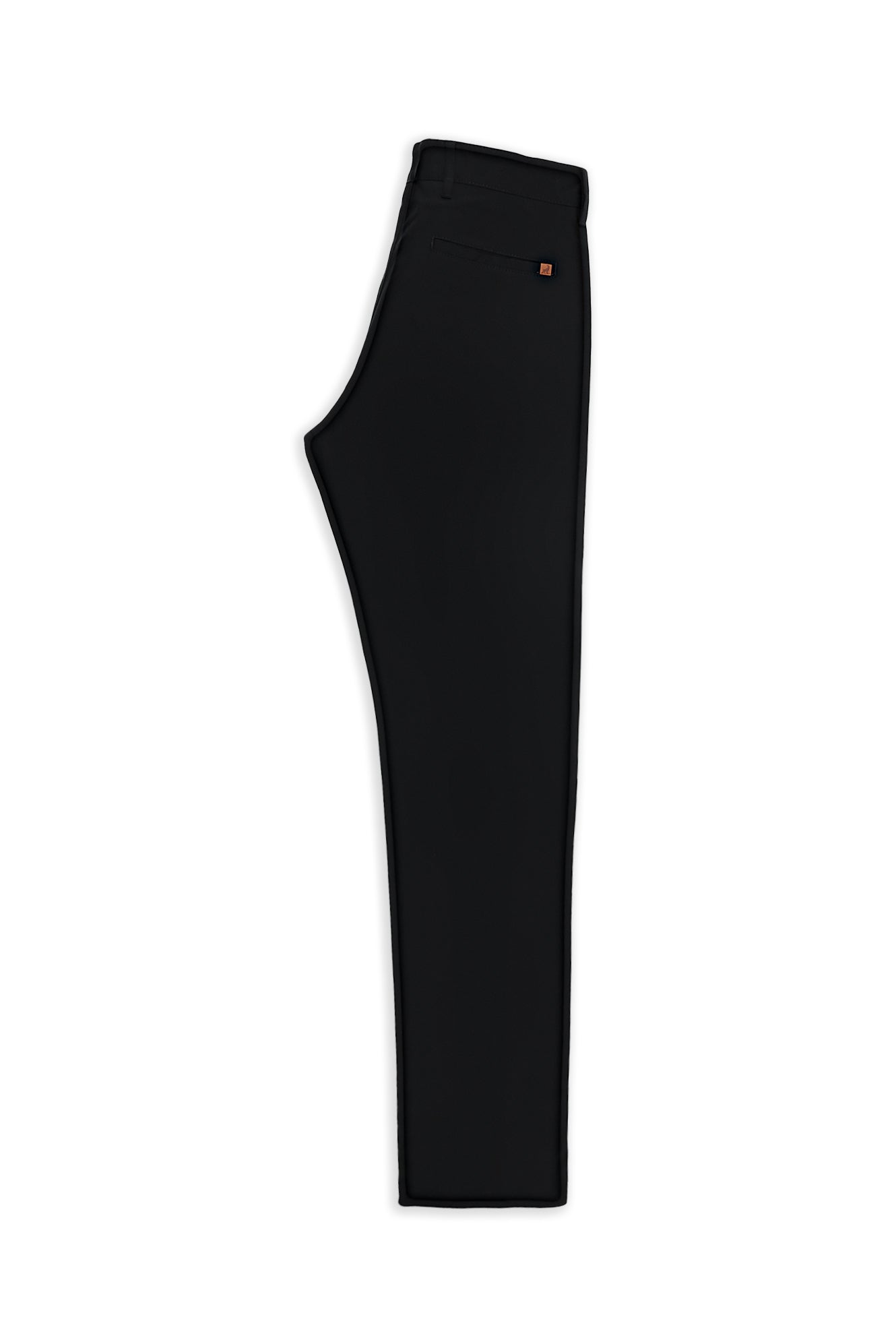 Siyah Regular Fit Desenli Likralı Kanvas / Chino Pantolon