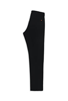 Siyah Regular Fit Desenli Likralı Kanvas / Chino Pantolon