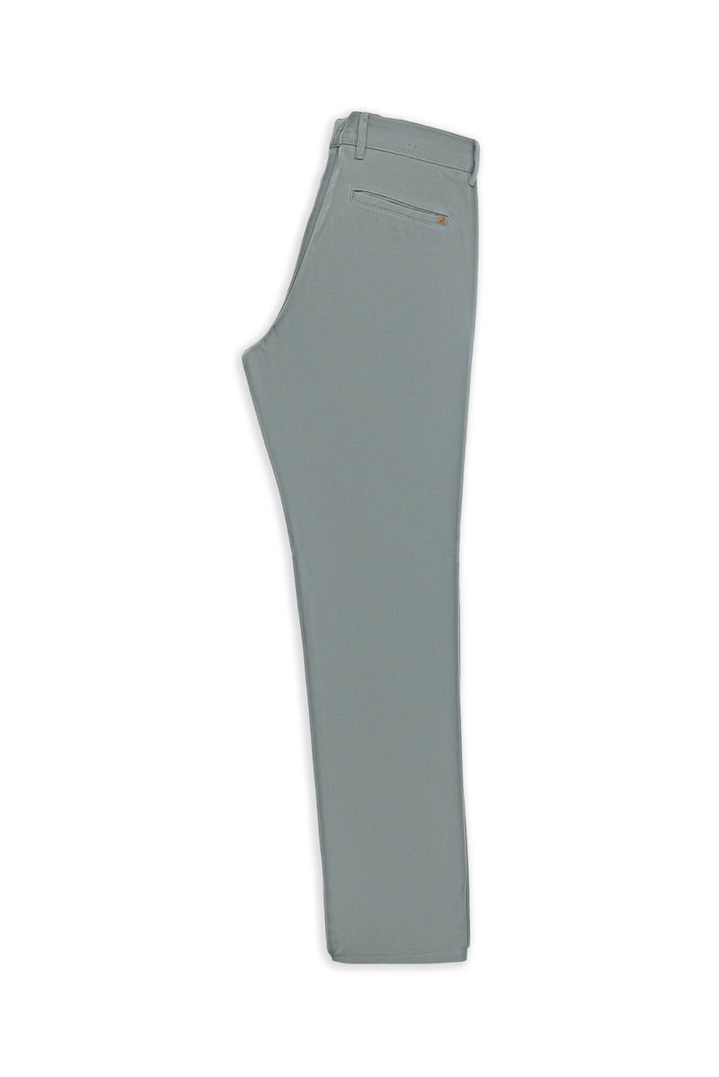 Bulut Gri Regular Fit Desenli Likralı Kanvas / Chino Pantolon