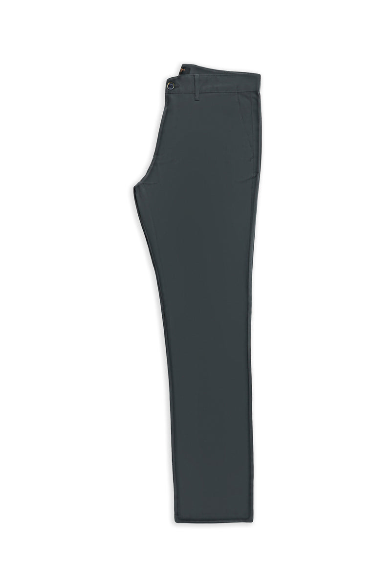 Orta Füme Regular Fit Desenli Likralı Kanvas / Chino Pantolon