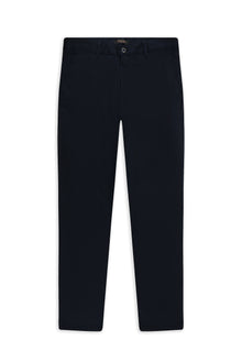 Koyu Lacivert Relaxed Fit Rahat Kesim Desenli Likralı Kanvas / Chino Pantolon