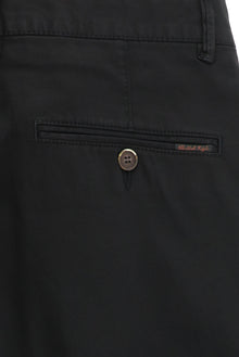 Siyah Relaxed Fit Rahat Kesim Likralı Kanvas / Chino Pantolon