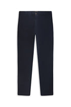 Koyu Lacivert Regular Fit Likralı Kanvas / Chino Pantolon