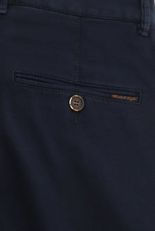 Koyu Lacivert Relaxed Fit Rahat Kesim Likralı Kanvas / Chino Pantolon