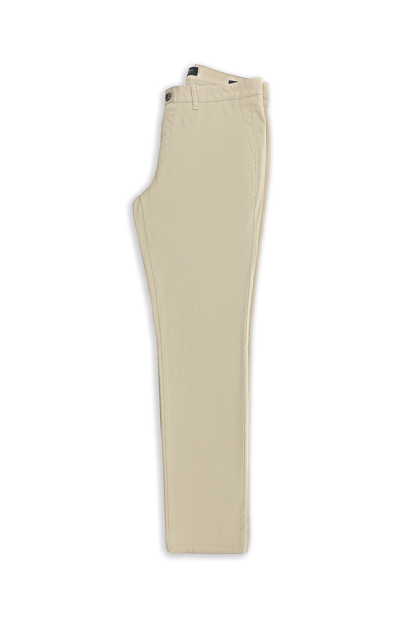 Orta Bej Regular Fit Likralı Kanvas / Chino Pantolon