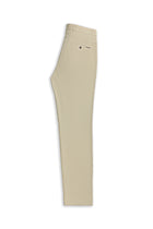 Orta Bej Regular Fit Likralı Düz Chino Pantolon