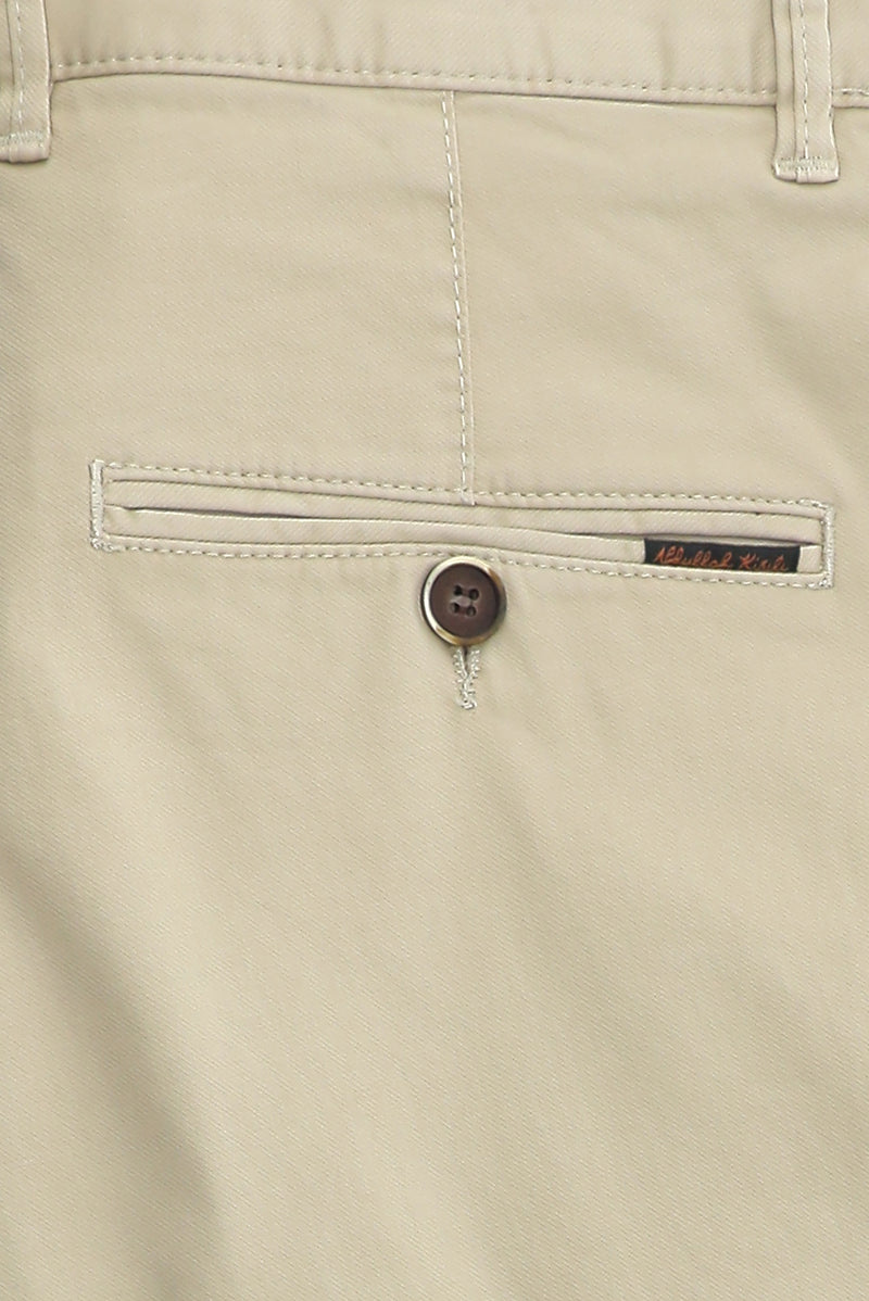 Orta Bej Regular Fit Likralı Kanvas / Chino Pantolon